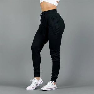 High Rise Black Drawstring Joggers
